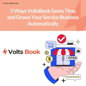 VoltsBook appointment booking and automation dashboard for service businesses